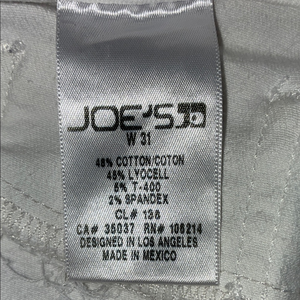 Joe's Jeans Women's, 31, White EUC High-Rise Straight Leg Denim euc - Picture 8 of 15